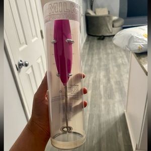 Target bullseye playground pink milk frother